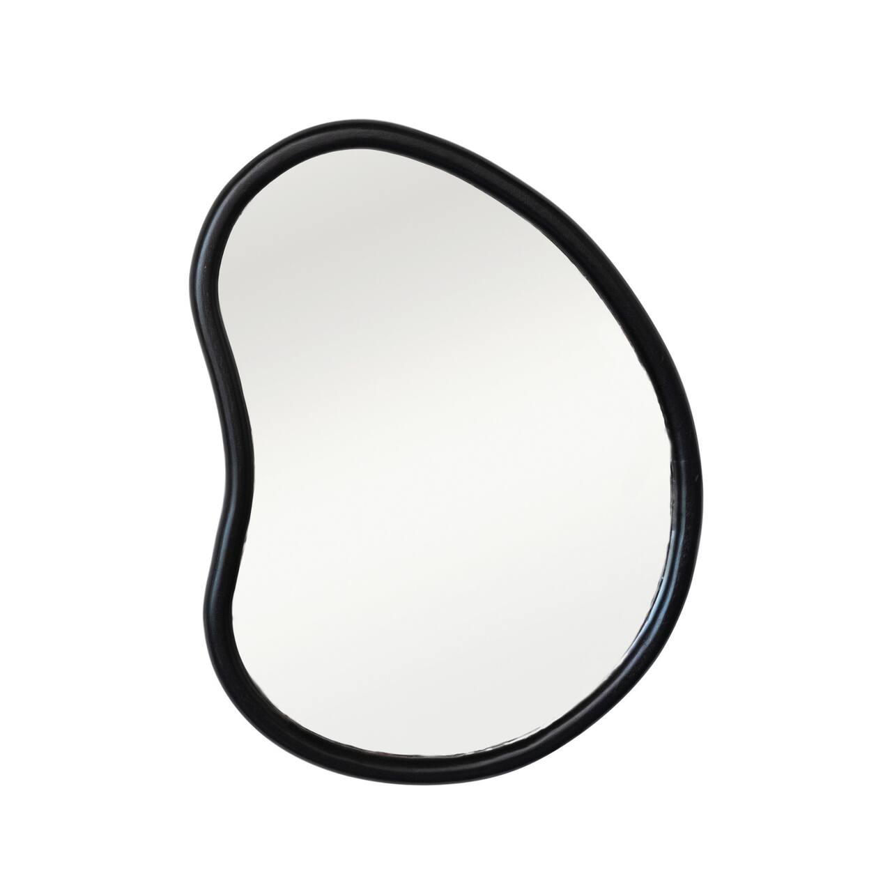 Hello Honey® 27" Black Oblong Mango Wood Framed Wall Mirror